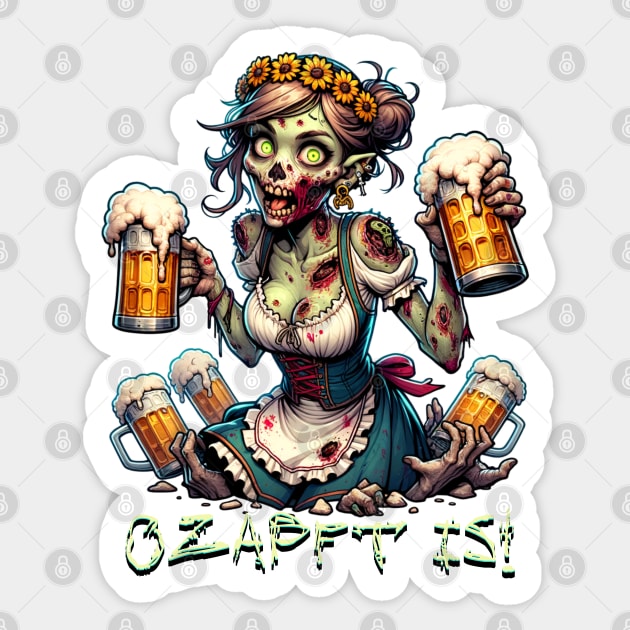 Oktoberfest Zombie Ozapft is! Sticker by HolidayBug